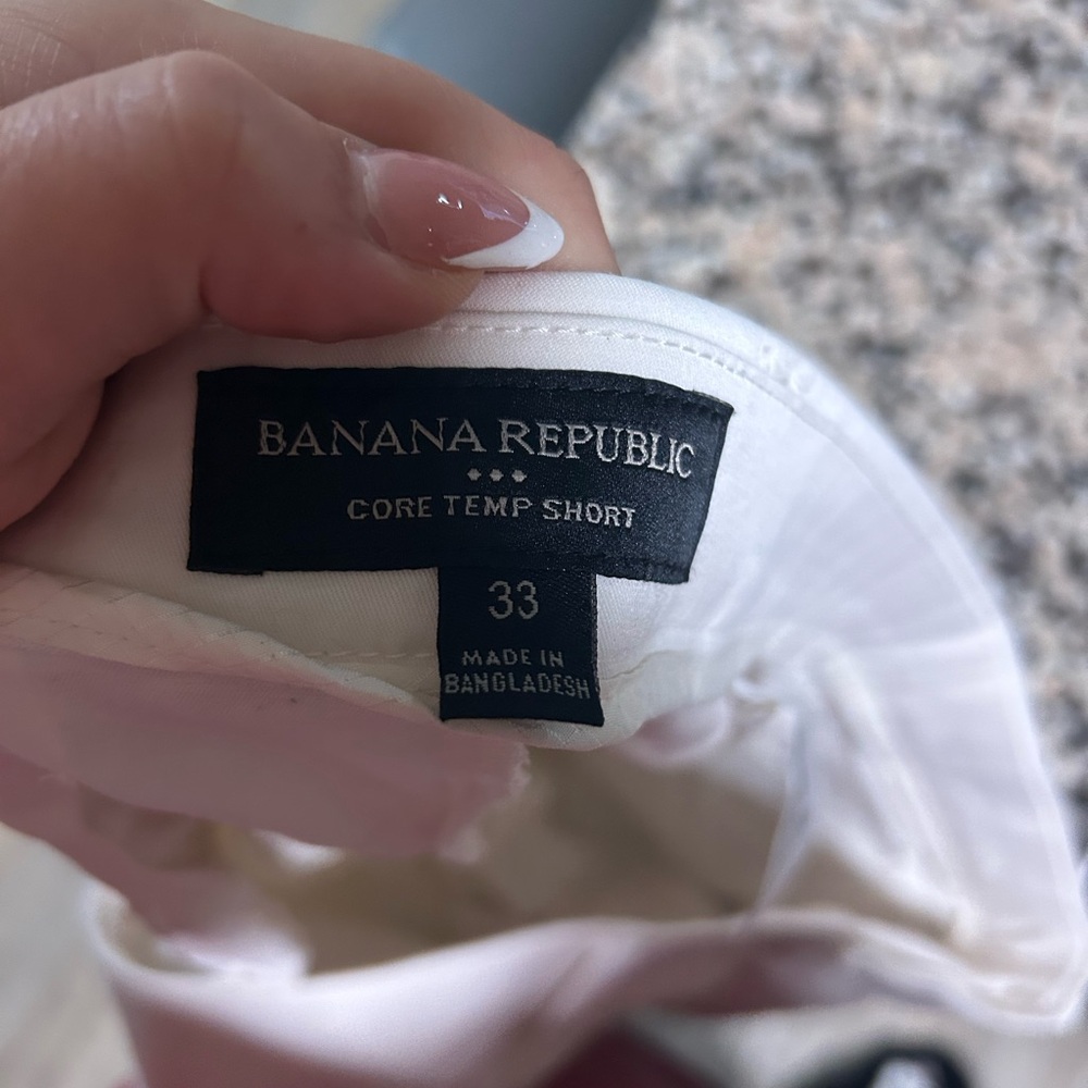 Banana Republic White Core Temp Shorts